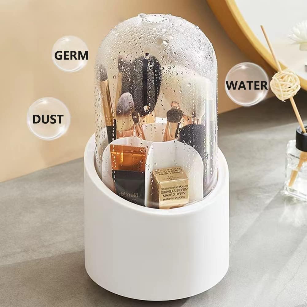 ✨  360° Rotating Makeup Brush Holder